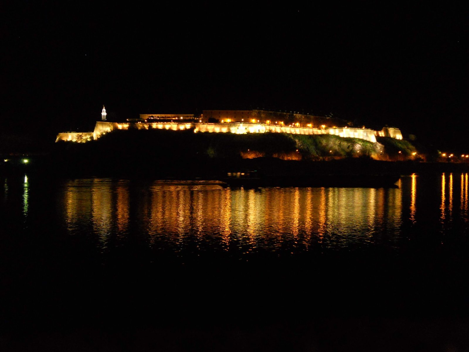 Petrovaradin fortress Novi Sad at night
