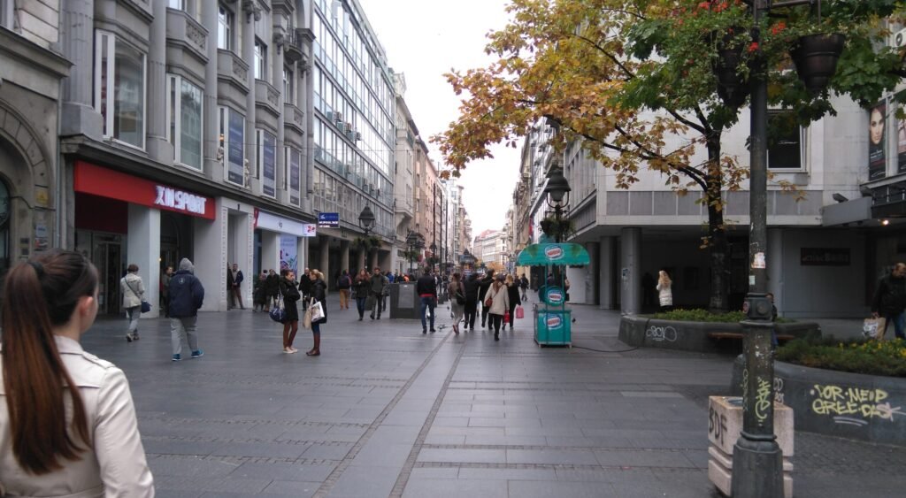 View of Knez Mihailova district Beograd